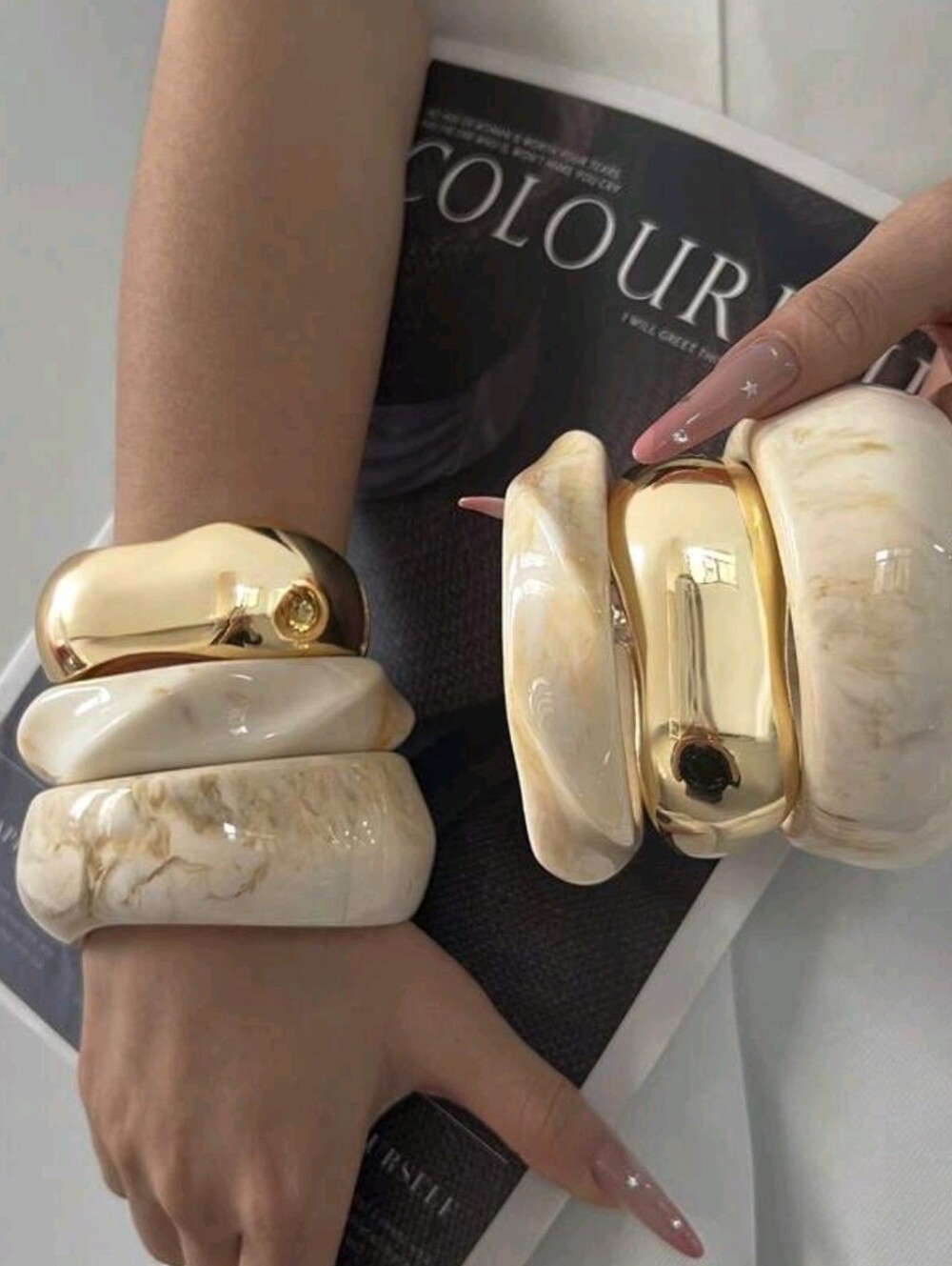 Set Of 3 Chunky Bracelets